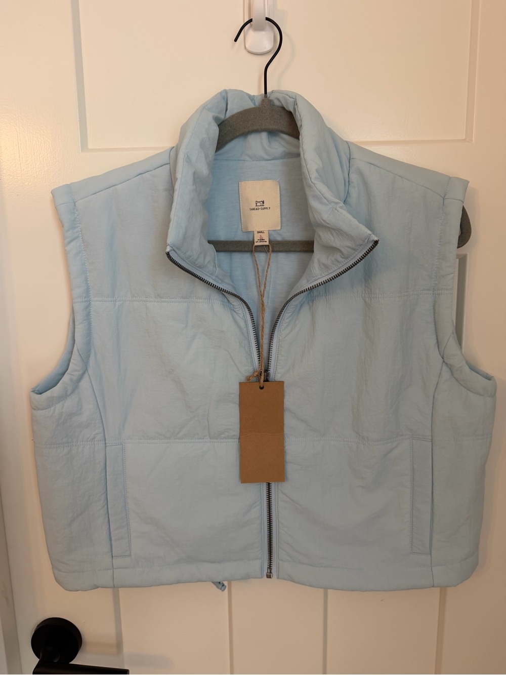 Light Blue Puffer Vest